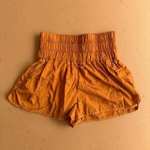 Free People Movement The Way Home Run Shorts Size XL Gold